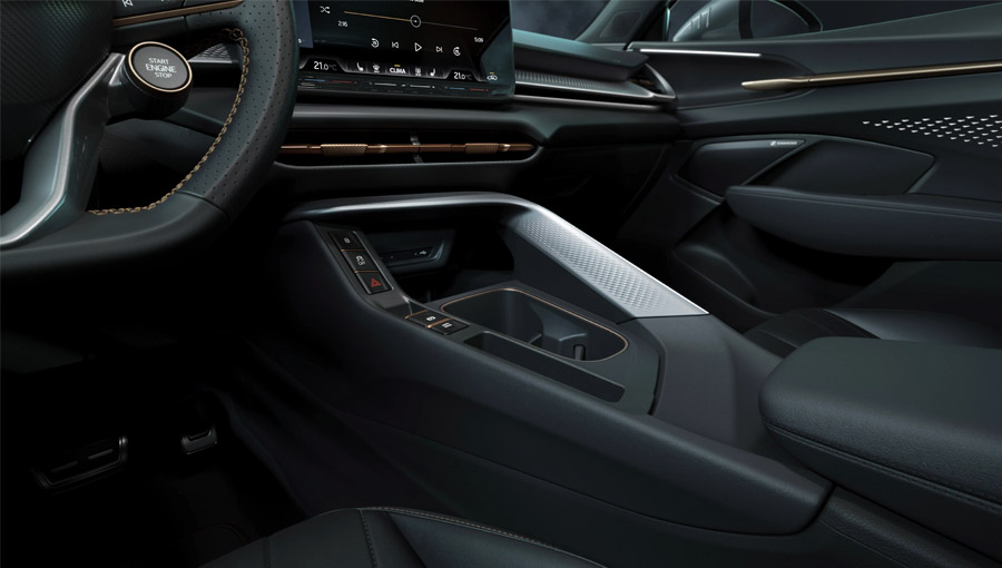 Close up of a CUPRA centre console