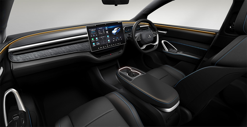 3D render of an ASX Ev interior