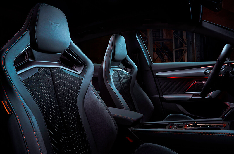 Interior of a right-hand drive CUPRA Formentor