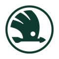 Skoda Logo - emerald green